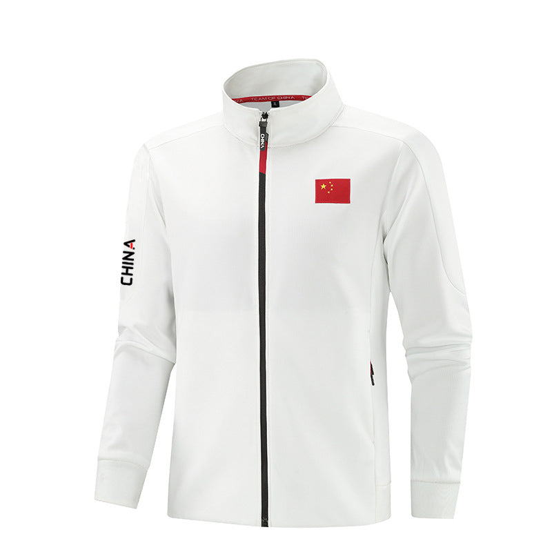 YiSiDa Spring and Autumn Sports Jacket for Men and Women Athletes Breathable Quick-Dry Zipper Long Sleeve Training Wear Minimum order: 1000 pieces