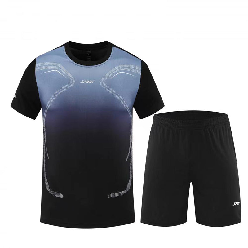 YiSiDa Summer Short Sleeve Sportswear Set for Fitness Training Running Basketball Minimum order: 1000 pieces
