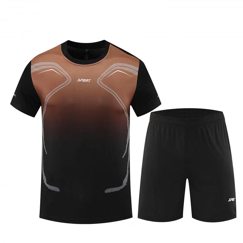 YiSiDa Summer Short Sleeve Sportswear Set for Fitness Training Running Basketball Minimum order: 1000 pieces